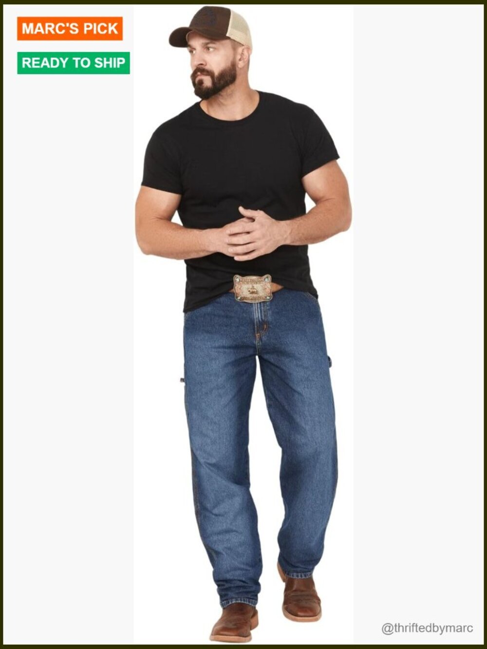 Men's Carpenter Loose-Fit Jean with Utility Pockets